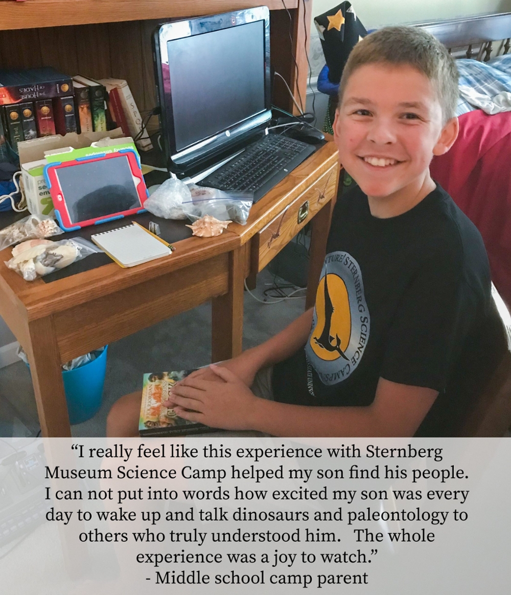 Middle School Science Camps ( Ages 1113) Sternberg Museum of