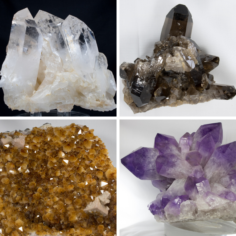 Types of store amethyst crystals